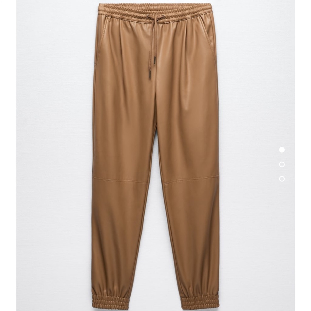 COPY - Zara faux leather joggers